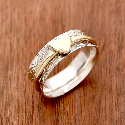 Retro Alloy Heart Finger Rings for Women&nbsp;WG68F8B-01