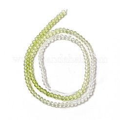 Transparent Gradient Color Glass Beads Strands&nbsp;X1-GLAA-H021-01B-25