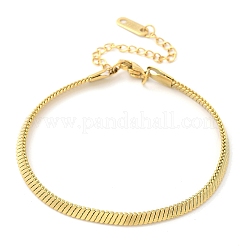 304 Stainless Steel Snake Chain Bracelets for Women&nbsp;LS-BJEW-U019-04G-02