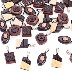 30Pcs 5 style Resin Pendants&nbsp;PALLOY-TAC0302