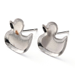 Non-Tarnish 304 Stainless Steel Stud Earring Settings&nbsp;X-STAS-J032-12