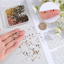 3000Pcs 5 Colors Brass Crimp Beads&nbsp;KK-SP0001-86