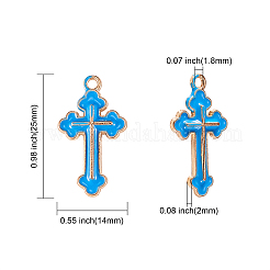 120Pcs 8 Colors Alloy Enamel Pendants&nbsp;ENAM-CJ0001-84