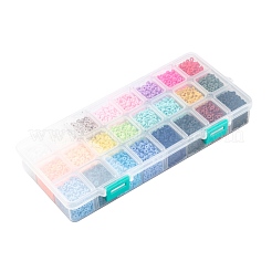 240g 24 Colors Handmade Polymer Clay Beads&nbsp;CLAY-JP0001-10-4mm