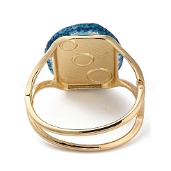 Rack Plating Brass with Natural Agate&nbsp;RJEW-Q809-01B
