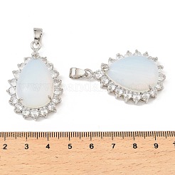 Opalite & Rhinestone Pendants&nbsp;G-K338-31P-03