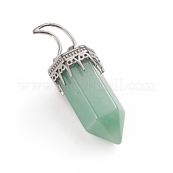 Natural Green Aventurine Pointed Big Pendants&nbsp;G-I275-01D