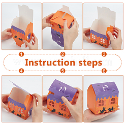 Halloween Theme Paper Boxes&nbsp;CON-WH0088-96