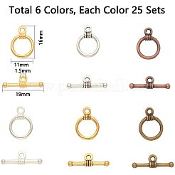 Tibetan Style Toggle Clasps&nbsp;TIBEP-PH0004-67
