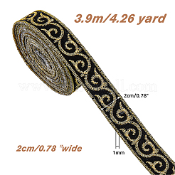Chinese Style Lace Embroidery Cloth Ribbons&nbsp;OCOR-WH0067-69A