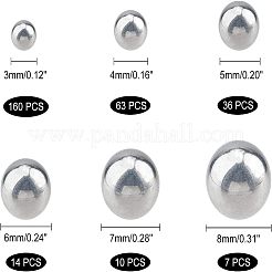 304 Stainless Steel Beads&nbsp;STAS-UN0021-08P