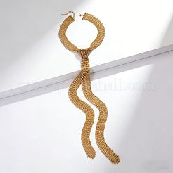 Alloy Full Crystal Rhinestone Mesh Tassel Y Necklaces for Women&nbsp;WG87624-01
