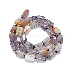 Natural Purple Lodolite Quartz Beads Strands&nbsp;G-O170-116-1