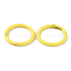 Spray Painted Alloy Spring Gate Rings&nbsp;FIND-WH0120-89B-01