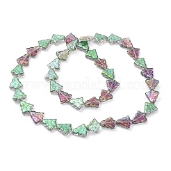 Transparent Electroplate Glass Bead Strands&nbsp;EGLA-C002-HP02