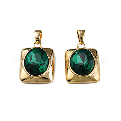 Brass Cubic Zirconia Pendants&nbsp;KK-N233-363
