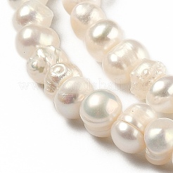 Natural Cultured Freshwater Pearl Beads Strands&nbsp;PEAR-L033-01