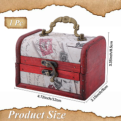 1Pc Wooden Portable Storage Boxes&nbsp;CON-CL0001-05A