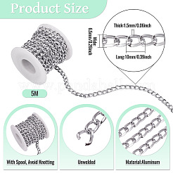 5M Aluminium Curb Chains&nbsp;CHA-TA0001-34P