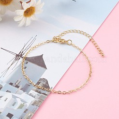 Brass Cable Chain Bracelets&nbsp;BJEW-JB06059
