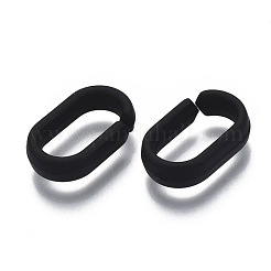 Opaque Spray Painted Acrylic Linking Rings&nbsp;OACR-S021-65A-C01