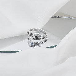 1Pc Alloy Wrench Cuff Rings&nbsp;RJEW-LP0002-46B
