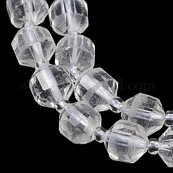 Natural Quartz Crystal Beads Strands&nbsp;G-O201B-103F