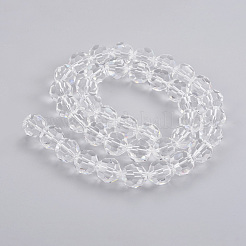 Imitation Austrian Crystal Bead Strands&nbsp;G-M181-10mm-01A