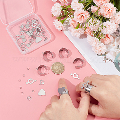 DIY Charm Cuff Ring Making Kit&nbsp;STAS-UN0051-39