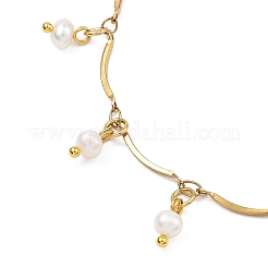 Natural Cultured Freshwater Pearl Charm Bracelets&nbsp;BJEW-JB13586