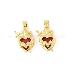 Brass & Glass Pendants&nbsp;KK-F900-01G