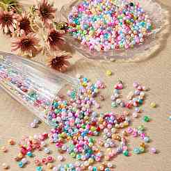 115G Gradient Color Acrylic Imitation Pearl Beads&nbsp;OACR-SZ0001-48
