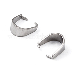 Tarnish Resistant 304 Stainless Steel Snap on Bails&nbsp;X-STAS-R048-9x7mm