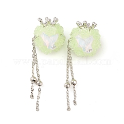 Handmade Luminous Polymer Clay Rhinestone Beads&nbsp;CLAY-H003-11P-02