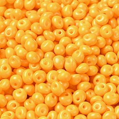 6/0 Opaque Baking Paint Glass Seed Beads&nbsp;X1-SEED-M012-02A-21