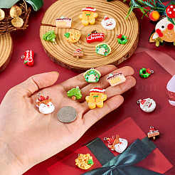 20Pcs 10 Styles Christmas Theme Rsin Pendants&nbsp;RESI-TA0004-85