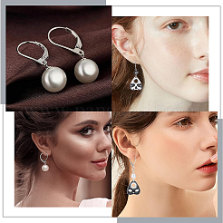 60Pcs Brass Leverback Earring Findings&nbsp;KK-SC0005-61