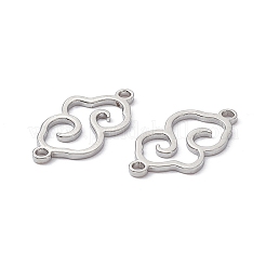 Non-Tarnish 304 Stainless Steel Connector Charms&nbsp;STAS-A071-01P