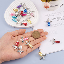 80Pcs 2 Style Imitation Pearl Acrylic Pendants&nbsp;OACR-CD0001-07