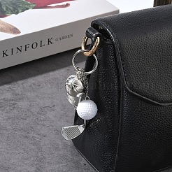 Alloy & CCB Plastic Keychains&nbsp;KEYC-YW00297