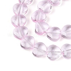 Baking Paint Transparent Glass Beads Strands&nbsp;DGLA-N021-01B-04
