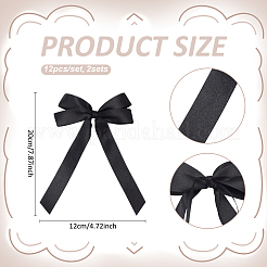 12Pcs Bowknot Polyester Single Face Satin Napkin Ring&nbsp;HJEW-PH02151