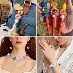 10Pcs UV Plating Opaque Acrylic Beads&nbsp;MACR-YW0004-39