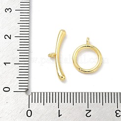 Brass Toggle Clasps&nbsp;KK-H537-13G