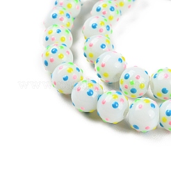 Baking Paint Glass Beads Strands&nbsp;LAMP-F032-07B