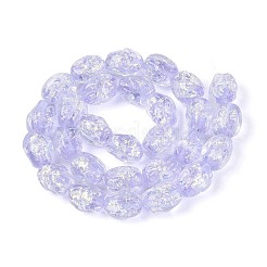 Handmade Foil Glass Beads Strands&nbsp;FOIL-N033-02D