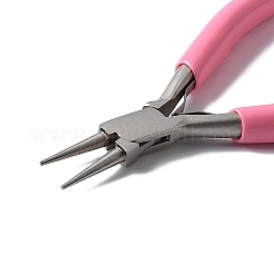65# Steel Round Nose Pliers with Plastic Handles&nbsp;TOOL-Z002-02
