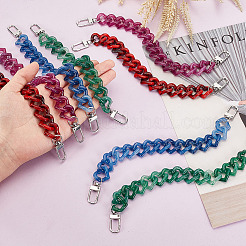 8Pcs 4 Colors Acrylic Boot Strap Chains&nbsp;FIND-GO00004