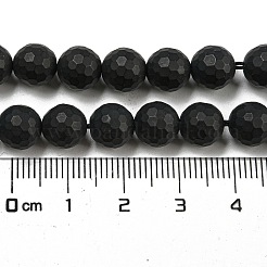Natural Black Onyx Beads Strands&nbsp;G-D710-8mm-06