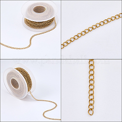 304 Stainless Steel Twisted Chains&nbsp;CHS-BM0001-02G